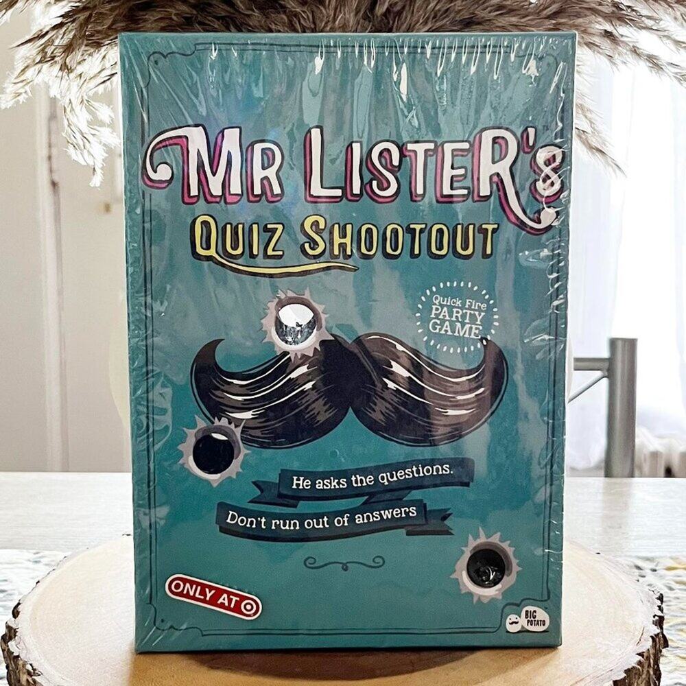 Trivia Board Game Mr Lister Quiz Shootout NIB Family Game Night, New!
